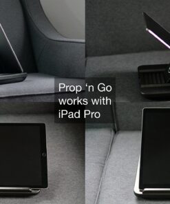 Padded Spaces Prop 'n Go Slim - iPad Pillow with Adjustable Angle Control for iPad Air, iPad Mini, iPad Pro, iPhone, Tablets, eReaders, and More (Black) 33 91h1bgymvOL