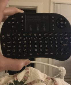 (Upgraded)Rii 2.4GHz Mini Wireless Keyboard with Touchpad,QWERTY,LED Backlit,Portable Keyboard for laptop/PC/Tablets/Windows/Mac/TV/Xbox/PS3/Raspberry Pi .(i8+ Black) 42 91h2D8xqBfL