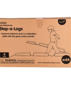 edxeducation Step-a-Logs - Supplies for Physical Play - Indoor and Outdoor - Exercise and Gross Motor Skills - Stackable - Build Coordination 22 91h455qjs6L