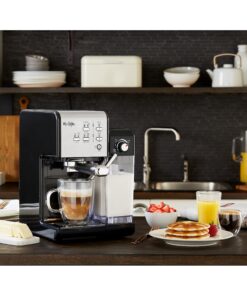 Mr. Coffee Espresso and Cappuccino Machine, Programmable Coffee Maker with Automatic Milk Frother and 19-Bar Pump, Stainless Steel 39 91h71NhxTaL