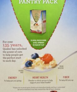 Alternative view of Quaker Instant Oatmeal, Apples & Cinnamon, Breakfast Cereal, 15.1 Ounce, (Pack of 4) Apples and Cinnamon Oatmeal 15.1 Ounce Box