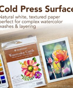 Strathmore Watercolor Postcard Pad, 4x6 inches, 15 Pack - Custom Greeting Cards for Weddings, Events, Birthdays 36 91hIUOQw07L