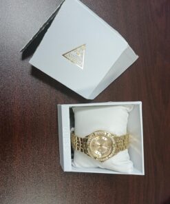 GUESS Bracelet Watch with Date Feature Gold Tone/Champagne/Gold Tone 33 91hMgHTBfGL