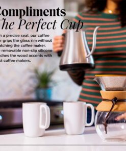 Willow & Everett Pour Over Coffee Dripper - Reusable Drip Cone Filter & Strainer - Paperless Filters 25 91hQXTPdiwL