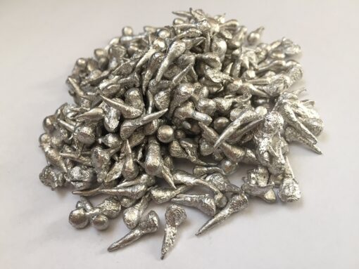 Indium Metal Shot 99.99% Pure, 10 Grams