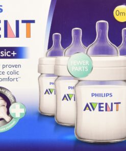 Philips AVENT Classic Plus BPA Free Polypropylene Bottles, 4 Ounce (Pack of 5) Clear 4 Ounce (Pack of 5) 9 91hezqkVT9L