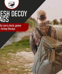 DecoyPro Mesh Decoy Bags - Hunting Equipment to Protect Turkey, Goose & Duck Decoys - 2 Decoy Bag Bundle - Fits Up to 2 Dozen Decoys 16 91hlT1qc8IL