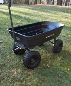 Gorilla Carts Poly Garden Dump Cart with Easy to Assemble Steel Frame, Camping Beach Wagon w/Quick Release System, 600 Pound Capacity, & 10 Inch Tires 62 91hqfabEML 2