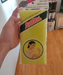 Salux Nylon Japanese Beauty Skin Bath Wash Cloth/towel (3) Blue Yellow and Pink Pink,blue,yellow 31 91hqgvHA8L