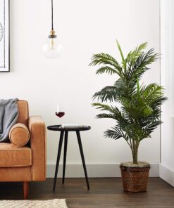 Nearly Natural 5263-0308 56in. Areca Palm Silk Tree with Basket, Green,30" x 32" x 56" 33 91hxvGPAx7L