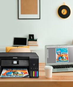 Epson EcoTank ET-2750 Wireless Color All-in-One Cartridge-Free Supertank Printer with Scanner, Copier and Ethernet, Regular EcoTank ET-2750 - Renewed 37 91i TXTL