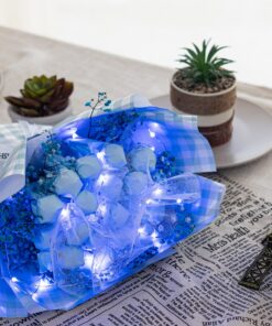 Alternative view of ITART Micro LED Blue String Lights 8 Packs Fairy Lights Battery Operated 6ft 20 LED Ultra Thin Silver Wire Waterproof for Costume Craft Party Clothes Jellyfish Halloween Blue (8 Pack)