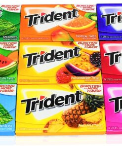 Trident Sugar Free Chewing Gum Variety Pack of 15 (Assorted Flavors) 12 91i18CocUaL