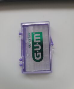 GUM Orthodontic Wax for Braces and Dental Devices - Soothing Dental Wax with Vitamin E and Aloe Vera - Clear Color and Refreshing Mint Flavor (Pack of 1) 1 ct 24 91i2XsUph1L