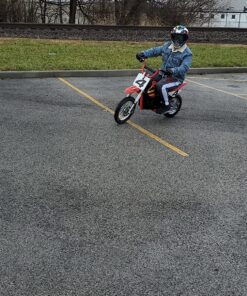 Razor MX500 Dirt Rocket Adult & Teen Ride On High-Torque Electric Motocross Motorcycle Dirt Bike, Speeds up to 15 MPH, Ages 14 and Up, Red 10-12" 24 91iNvhYeQsL