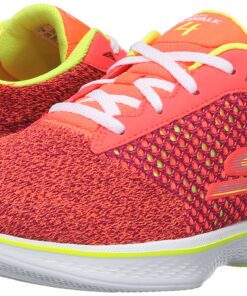 Skechers Performance Women's Go Walk 4 Exceed Walking Shoe 6 Pink/Lime 14 91iRHUH3crL
