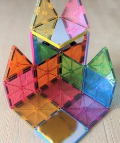 MAGNA-TILES Stardust 15-Piece Magnetic Construction Set, The ORIGINAL Magnetic Building Brand, 3-99 Years with 4 Mirrored Squares Stardust Set 8 91iU3wR3yL