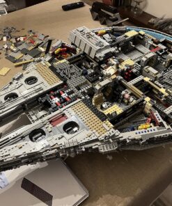 LEGO Star Wars Ultimate Millennium Falcon 75192 - Expert Building Set and Starship Model Kit, Movie Collectible, Featuring Classic Figures and Han Solo's Iconic Ship, Best Gift for Adults 102 91iXElHQ5QL