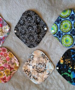 7pcs Set 1pc Mini Wet Bag +6pcs 8 Inch Charcoal Bamboo Mama Cloth/Menstrual Pads/Reusable Sanitary Pads/Panty Liners 18 91iXq0V3ydL