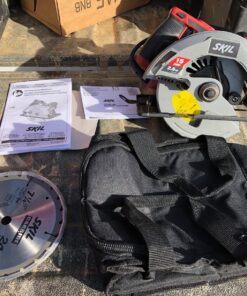 SKIL 15 Amp 7-1/4 Inch Circular Saw with Single Beam Laser Guide - 5280-01 62 91icZ6BHE2L