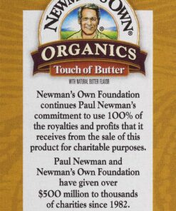Newman's Own Organics Microwave Popcorn, Touch of Butter, 8.4oz (Pack of 12) 8.4 Ounce (Pack of 12) 9 91if1wjkYhL