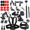 Soft Digits Accessories Bundle Kit for GoPro Hero 5/4/3/2/1 Action Camera Accessory Set for Ourdoor Sports in Swimming Diving Rowing Climbing Bike Riding(44 Items) 48 91ioUuiLMIL