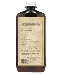 Leather Milk Leather Furniture Conditioner and Cleaner - Furniture Treatment No. 5 - for All Natural, Non-Toxic Leather Care. Made in The USA. 2 Sizes. Includes Premium Applicator Pad! 12 oz 15 91iqv9sBkL