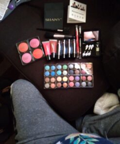 SHANY Carry All Makeup Train Case with Pro Makeup Set, Makeup Brushes, Lipsticks, Eye Shadows, Blushes, Powders, and more - Reusable Makeup Storage - Premium Gift Packaging - Leopard 39 91iqvwkx5ML