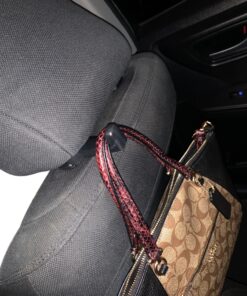 IPELY Universal Car Vehicle Back Seat Headrest Hanger Holder Hook for Bag Purse Cloth Grocery (Black -Set of 2) Black 31 91iv0xqP3hL