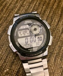 Casio Men's AE1000WD-1AVCF Silver-Tone Digital Watch 38 91izgGe5X9L