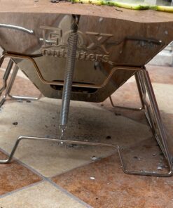 Quick Grill Medium: Original Folding Charcoal BBQ Grill Made from Stainless Steel/Carrying Bag for Backpacking Included / 36 91j 2pILUCL