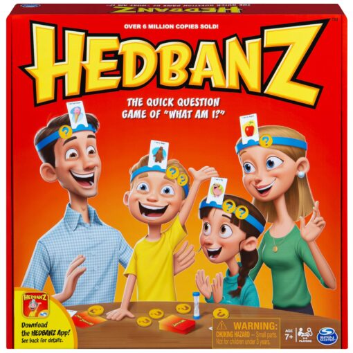 Spin Master Games Hedbanz, Quick Question Picture Guessing Family Game for Game Night Headbands Board Game, for Adults and Kids Ages 7 and up (Edition May Vary) Hedbanz Classic