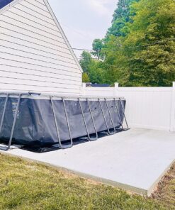 Intex 18ft X 9ft X 52in Ultra Frame Rectangular Pool Set with Sand Filter Pump, Ladder, Ground Cloth & Pool Cover 18 ft x 9 ft x 52 in 39 91j2C2p6mGL 1