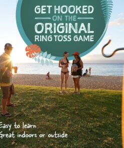 Alternative view of Tiki Toss Ring Toss Game for Adults & Kids - Hook and Ring Games with String and Hooks for Indoor Use, Man Cave Decor & Stuff, Gifts for Men Original