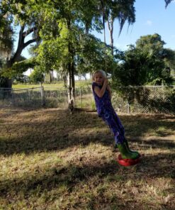 SUMMERSDREAM Disc Seat Rope Swing Set - Easy to Hang - Monkey Swing Disk for Kids to Play Outdoors (Red) Red 15 91j5hniGZuL