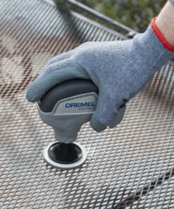 Dremel PC10-01 Versa Cleaning Tool- Grout Brush- Bathroom Shower Scrub- Kitchen and Bathtub Cleaner- Power Scrubber for Tile, Pans, Stoves, Tubs, Sinks Auto, and Grills- 37 91j826scv5L
