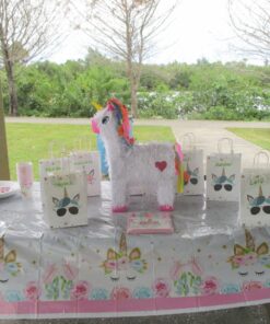 Unicorn Themed Party Supplies Set,Unicorn Cake Plates,Cups,Napkins,Tablecloth,Straws&Decoration,Paper Disposable Tableware Set for Girls Children Birthday Party or First,Baby Shower, Serves 16 Guests 35 91jB0gqvPL