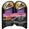 Sheba Wet Food PERFECT PORTIONS Paté Adult Wet Cat Food Trays (24 Count, 48 Servings), Delicate Salmon Entrée, Easy Peel Twin-Pack Trays , 1.32 Ounce (Pack of 48) 1.32 Ounce (Pack of 48) 43 91jCxJUX6 L