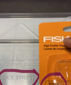 Fiskars TripleTrack Titanium Trimmer Replacement Blades - 2-Pack - High Profile Style I Blades - Arts and Crafts - Orange Triple Track Blades 31 91jCxxYdHcL