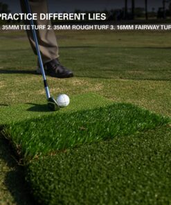 Rukket Haack Golf Net | Practice Driving Indoor and Outdoor | Golfing at Home Swing Training Aids | by SEC Coach Chris Haack | Choose from 10x7 Hitting Net, 7x7 Hitting Net, or Protection Side Nets 10x7ft Golf Net & Turf Mat 24 91jDCYcLrdL