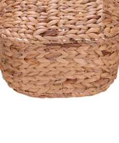 Household Essentials ML-4002 Tall Water Hyacinth Wicker Basket with Handles | Natural, Brown, Natural 29 91jDHbY8pIL