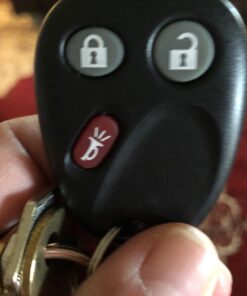 KeylessOption Keyless Entry Remote Control Car Key Fob Replacement for LHJ011 (Pack of 2) black 41 91jFrzMtgNL