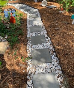 TRUEGRID | Deco Permeable Pavers | Designed as Driveway Pavers, Garden Pavers, Stepping Stone Support, for Walkways, Patios, Poolside, DIY | Outdoor Pavers | 1.8" Depth | Pack of 10 (40 Square Feet) 36 91jIzUVhUjL