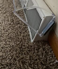 Frost King HD11 Baseboard Air Deflector, Heavy Duty, Clear Plastic with Magnetic hold, Fits baseboards up 25' wide, Adjustable 15" to 25" Expands from 15" to 25" 32 91jKkU6ArhL