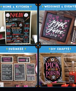 Neon Chalk Marker For Chalkboard Liquid Pen 8 Pack 3mm Fine Tip Erasable and Washable Fine 3mm Neon Colors 25 91jL6hjYGYL