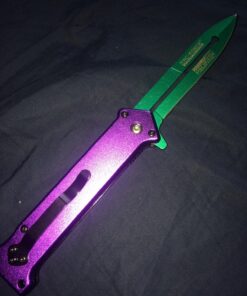 Purple and Green Joker Tac Force Fantasy Assisted Opening Folding Knife (Joker: Why so Serious) 43 91jLsYPBg5L