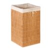 Honey-Can-Do Bamboo Wicker Laundry Hamper with Removable Canvas Bag HMP-01620 Natural, 25-Inches Tall