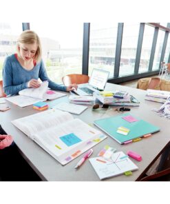 Post-it Page Markers, Assorted Bright Colors, 1/2 in x 2 in, 50 Markers/Pad, 10 Pads/Pack (670-10AB) 500 Sheets 32 91jMlTC5KbL