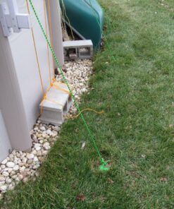 Ashman 16 Inch Spiral Ground Anchor Green Color - Ideal for Securing Animals, Tents, Canopies, Sheds, Car Ports, Swing Sets (Pack of 6) 1 6 Pack 23 91jWNt0vvzL