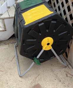 Dual Chamber Compost Tumbler – Easy-Turn, Fast-Working System – All-Season, Heavy-Duty, High Volume Composter with 2 Sliding Doors - (2 – 18.5gallon /70 Liter) 27 91jXEJ4iQML